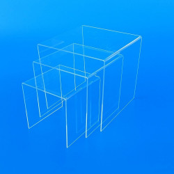 Tavolino a Ponte in plexiglass trasparente