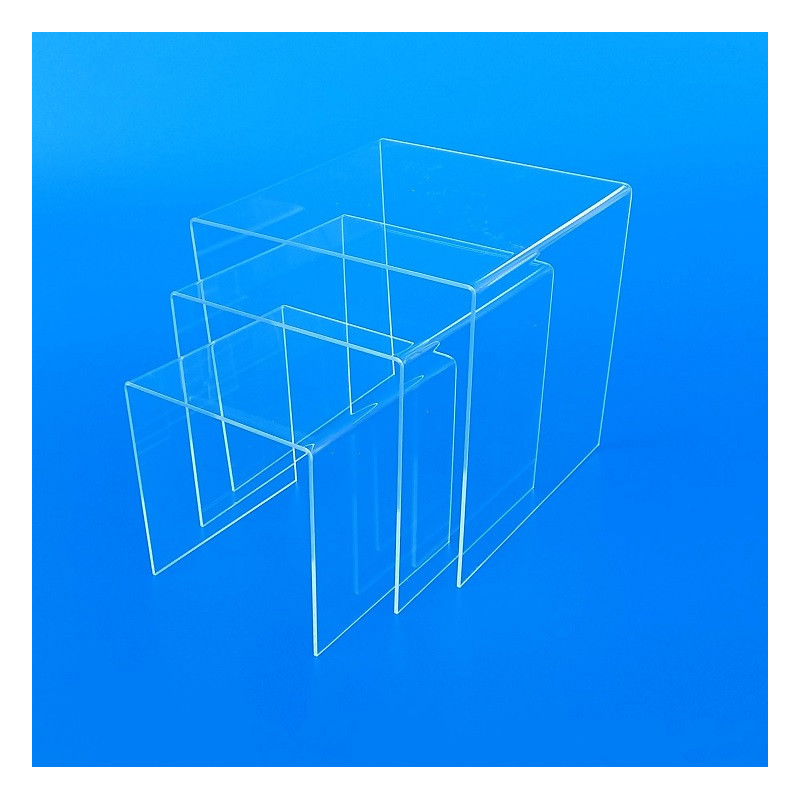 Tavolino a Ponte in plexiglass trasparente