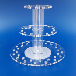 Espositore girevole in plexiglass su misura