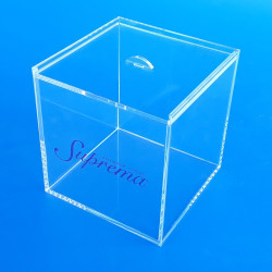 Scatole in plexiglass trasparente su misura personalizzata