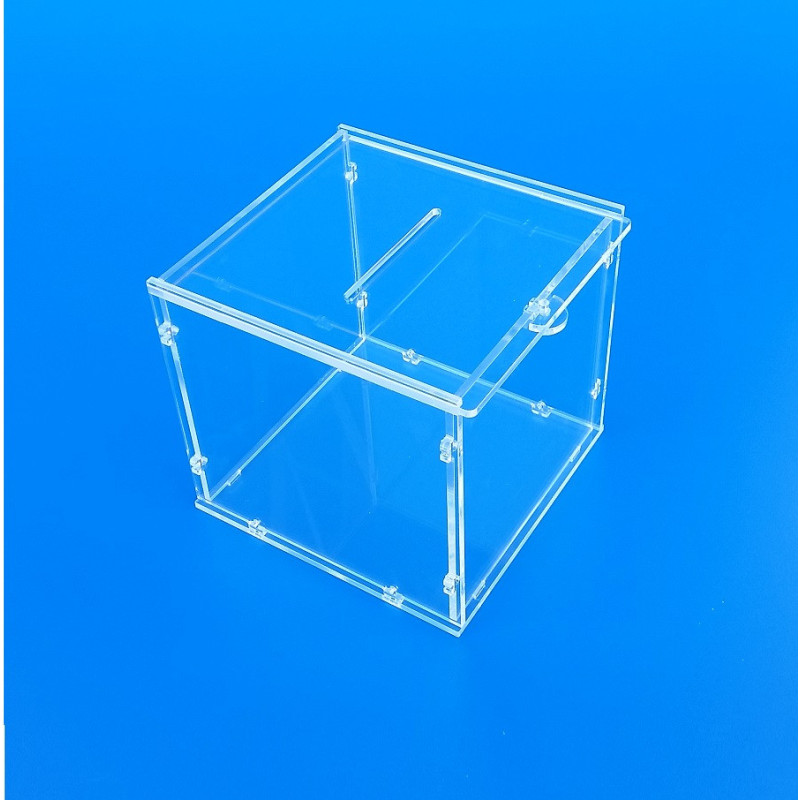 Salvadanaio in plexiglass da assemblare