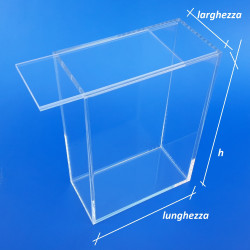Wedding box trasparente per album matrimonio