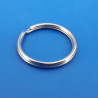 Anello portachiave Ø 25 mm in acciaio placcato argento