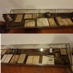 Teca espostiva per museo e mostra su misura