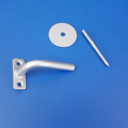 Supporto per corrimano con base piana 19 mm
