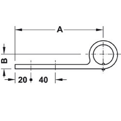 Supporto per corrimano montaggio sopra/sotto piano