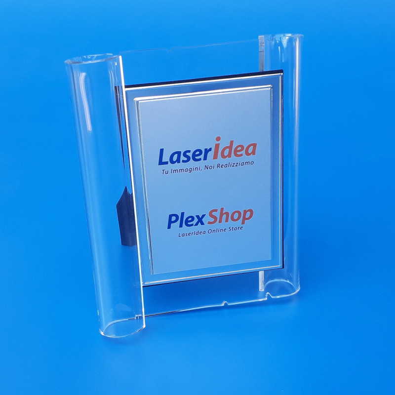 Targa in plexiglass con riccioli