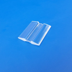 Cerniera a metraggio flessibile in plexiglass trasparente