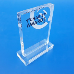 Trofeo in plexiglass personalizzato spess. 20 mm