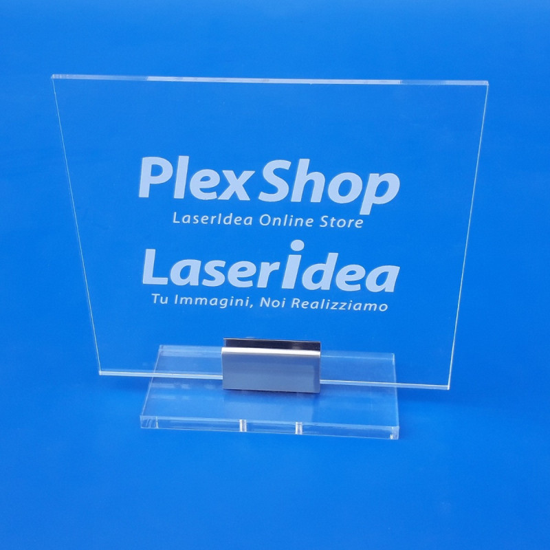 Targa in plexiglass personalizzata con incisione o stampa