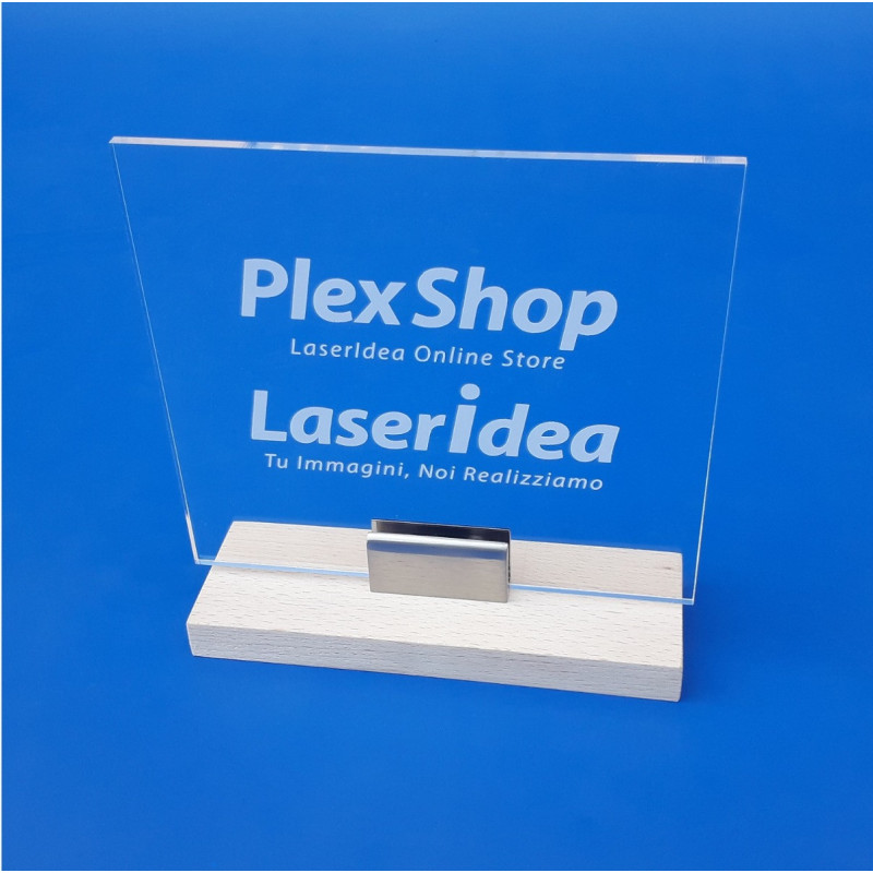 Targa in plexiglass personalizzata con incisione o stampa