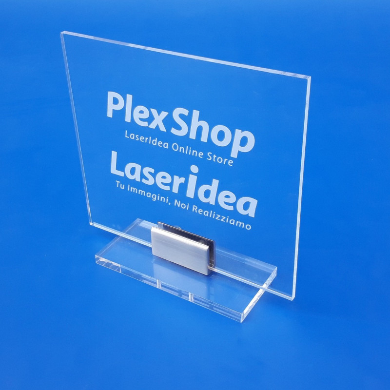 Targa in plexiglass personalizzata con incisione o stampa