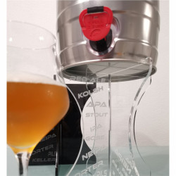 Porta fustino birra da tavolo in plexiglass