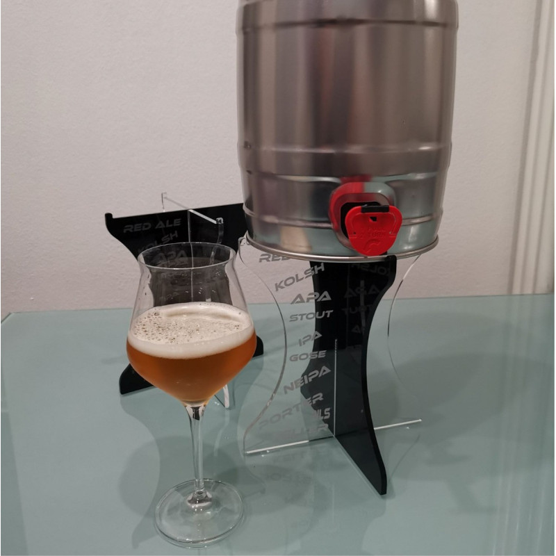 Porta fustino birra da tavolo in plexiglass