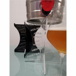 Porta fustino birra da tavolo in plexiglass