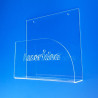 Porta riviste da muro in plexiglass da arredamento