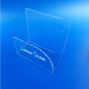 Porta riviste autoportanti da terra in plexiglass