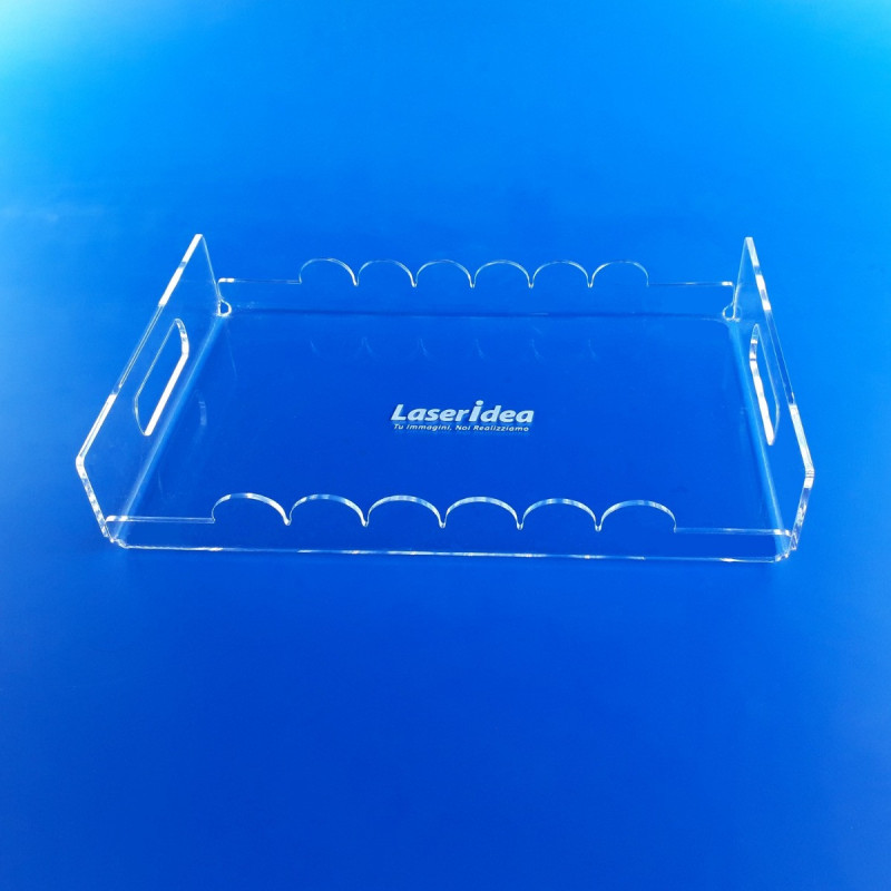 Vassoi in plexiglass personalizzabili con incisione laser