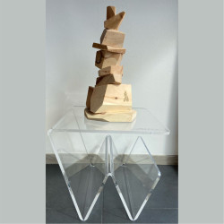 Tavolino in plexiglass trasparente di design made in Italy