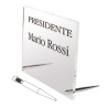 Supporto da tavolo per targhe spessore targa 5-6 mm.