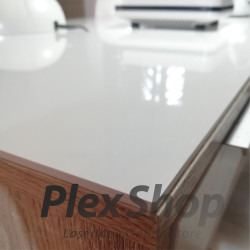 Plexiglass bianco lucido coprente tagliato su misura