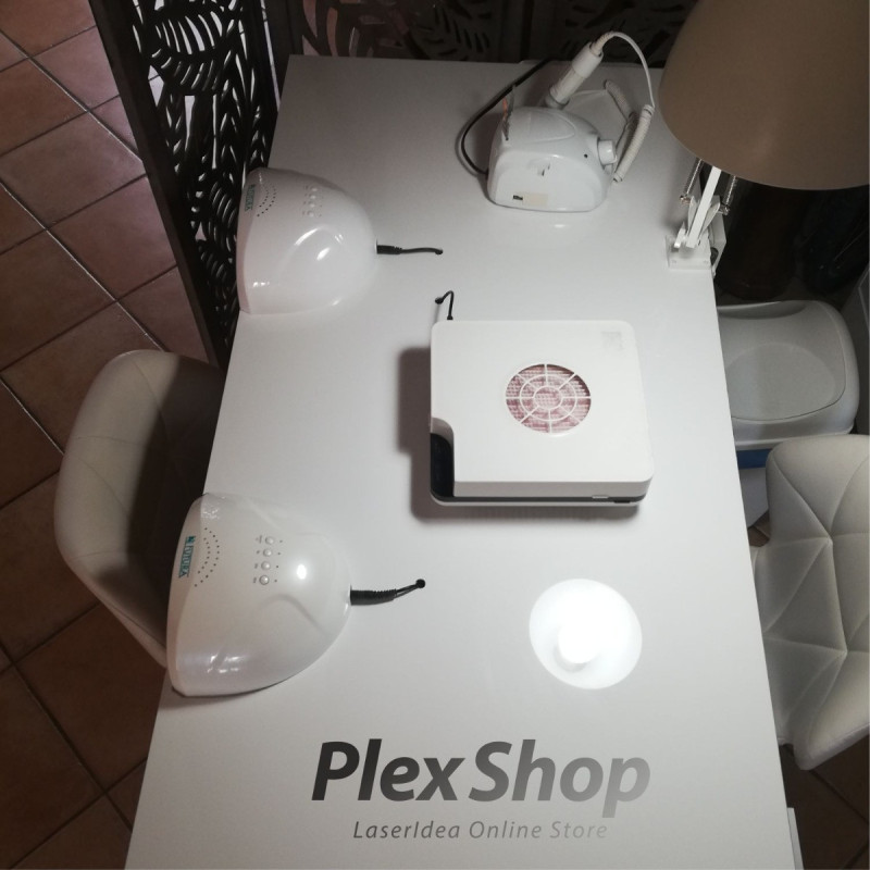 Plexiglass bianco lucido coprente tagliato su misura