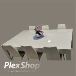 Plexiglass bianco lucido coprente tagliato su misura