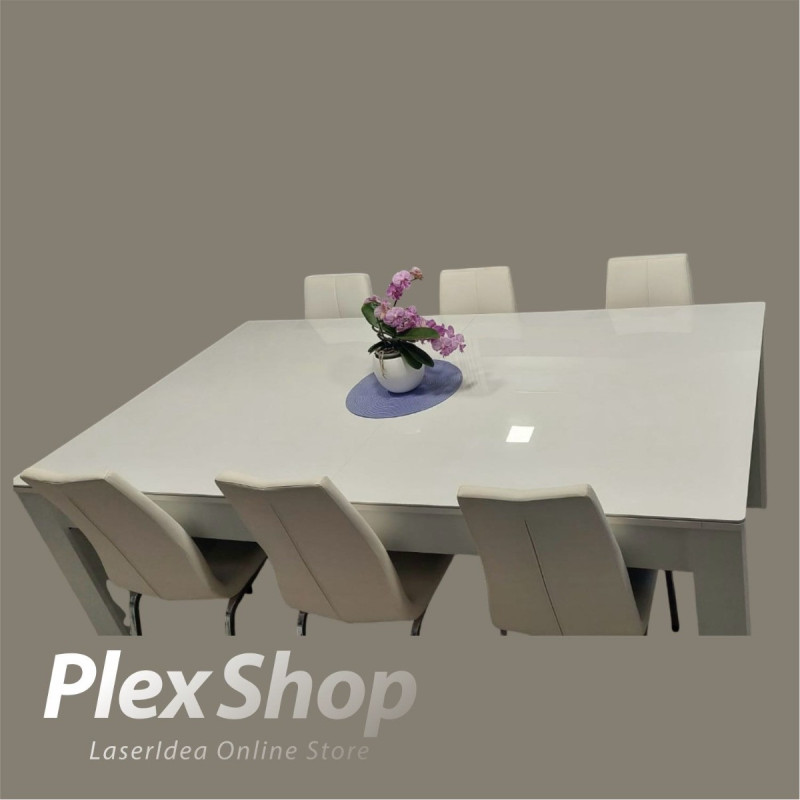 Plexiglass bianco lucido coprente tagliato su misura