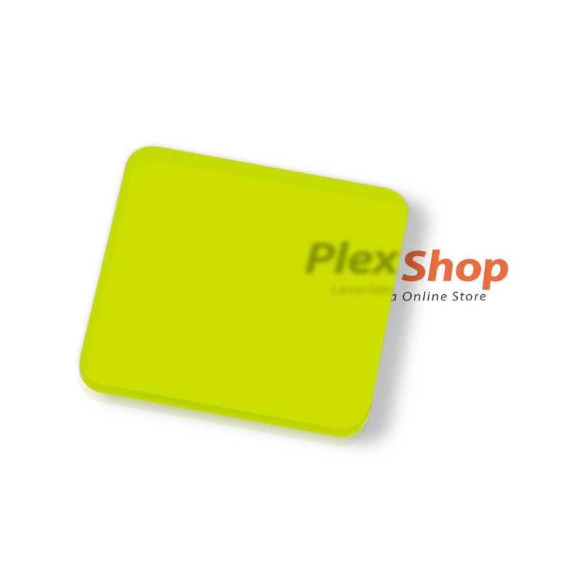 Plexiglass verde bisatinato 52258 taglio lucido su misura