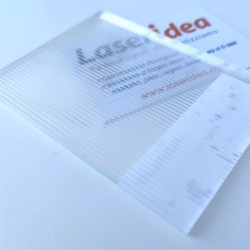 Plexiglass per illuminazione textures Ribbed su misura
