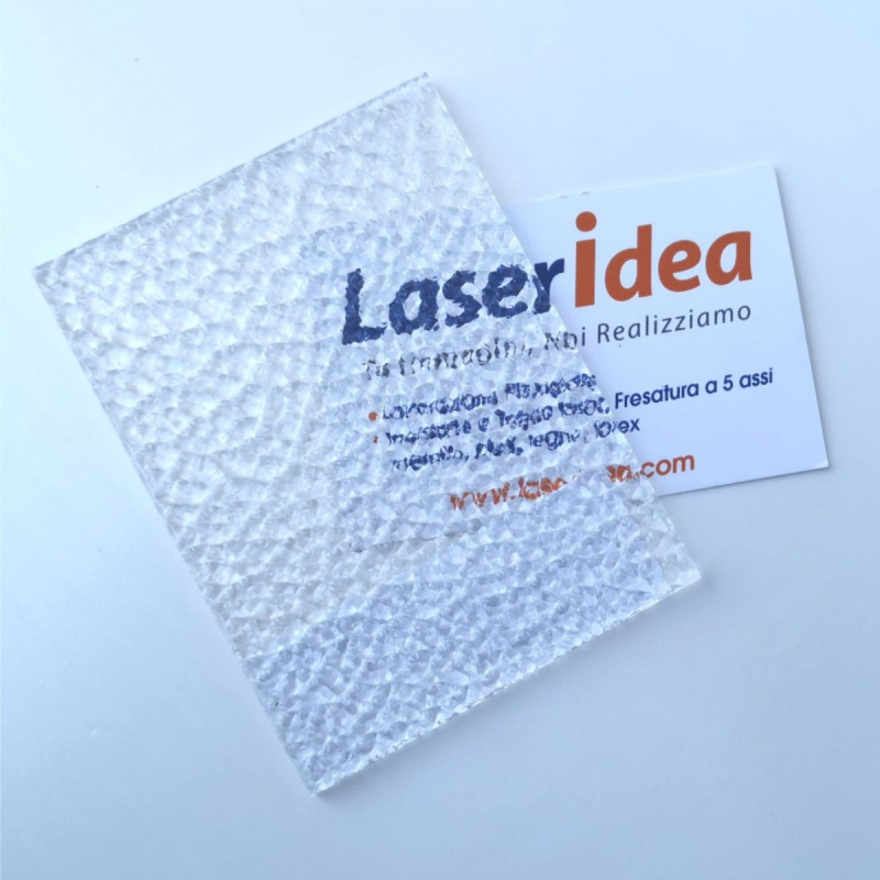 Lastra textures Raindrop/Pinspot taglio a laser su misura
