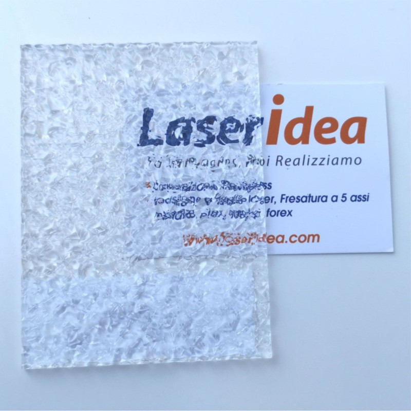Pannello textures Ice Crystal tagliato a laser