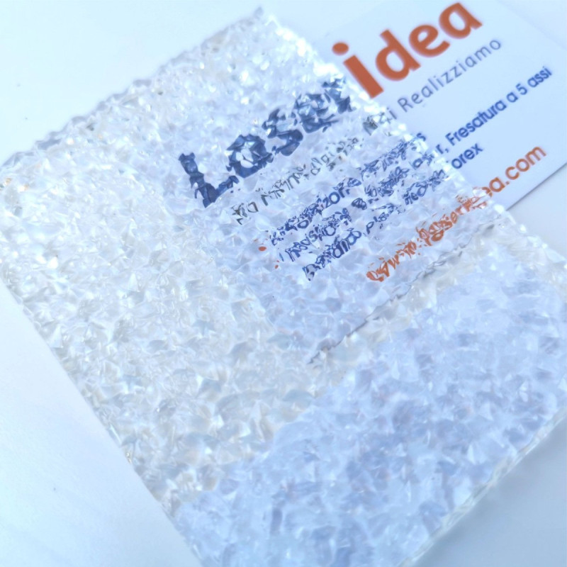 Pannello textures Ice Crystal tagliato a laser