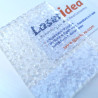 Pannello textures Ice Crystal tagliato a laser