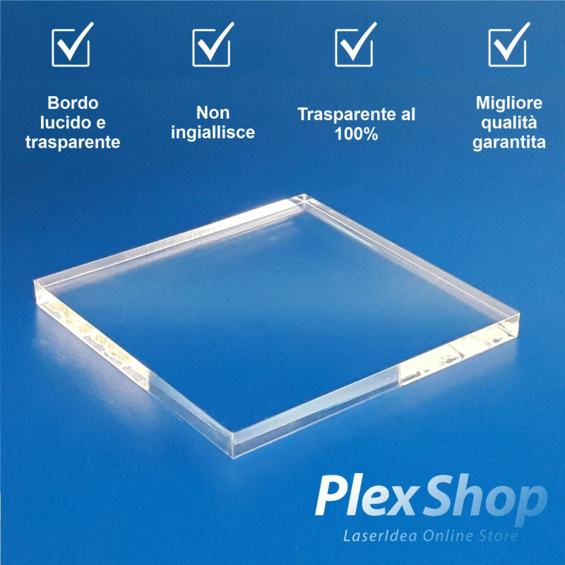 Plexiglass trasparente, Lastre e Pannelli su Misura
