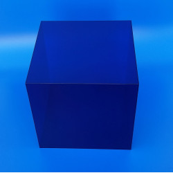 Cubo plexiglass trasparente blu in promozione | Laseridea