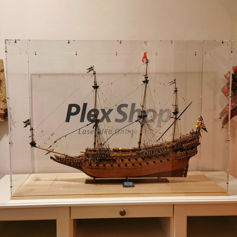 Teca in plexiglass smontabile per lego e modellismo