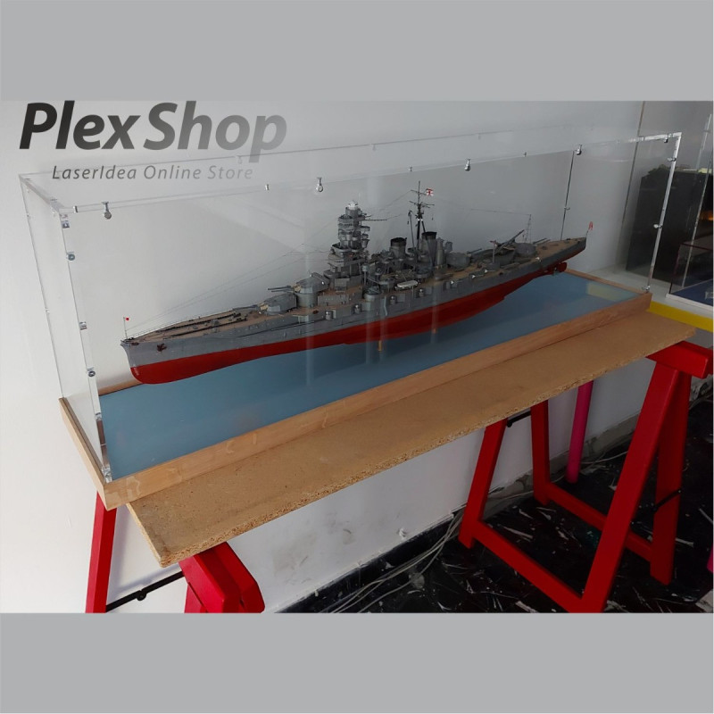 Teca in plexiglass smontabile per lego e modellismo