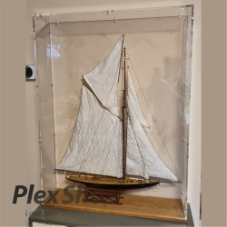 Teca in plexiglass smontabile per lego e modellismo