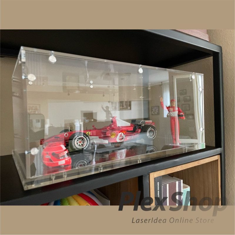 Teca in plexiglass smontabile per lego e modellismo
