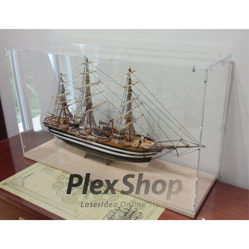 Teca in plexiglass smontabile per lego e modellismo