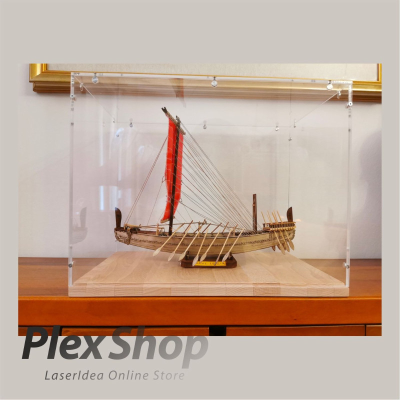 Teca in plexiglass smontabile per lego e modellismo
