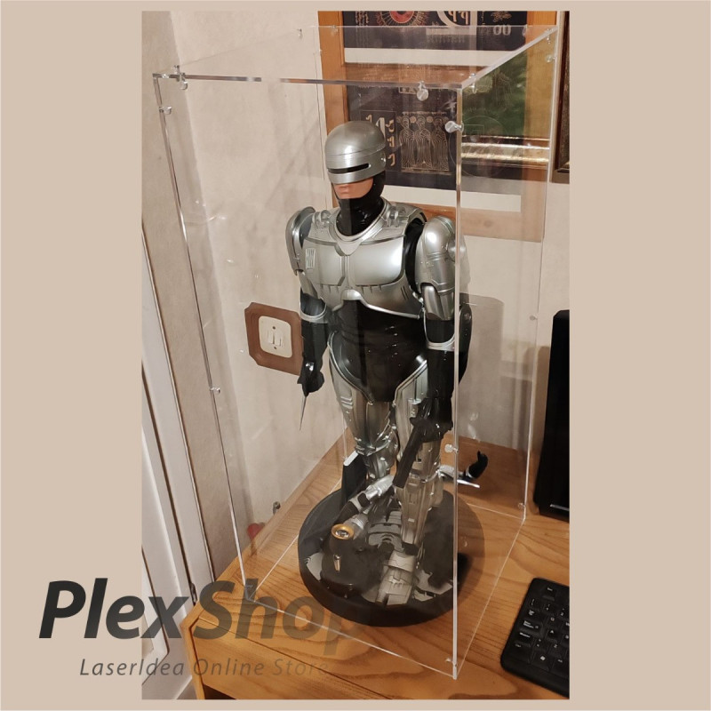 Teca in plexiglass smontabile per lego e modellismo