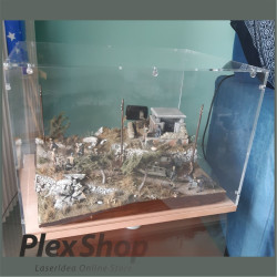 Teca in plexiglass smontabile per lego e modellismo