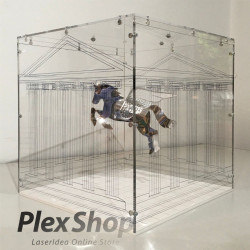 Teca in plexiglass smontabile per lego e modellismo