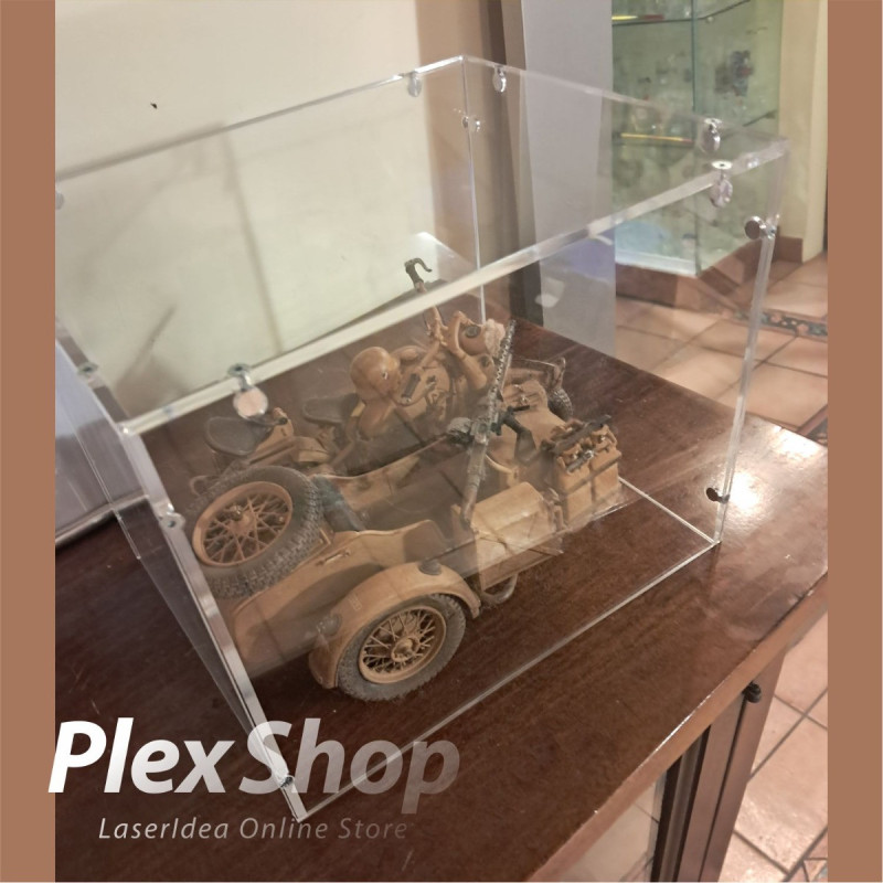 Teca in plexiglass smontabile per lego e modellismo