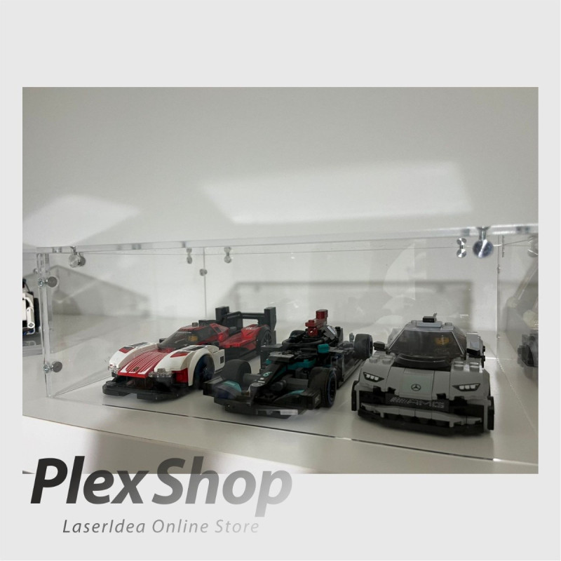 Teca in plexiglass smontabile per lego e modellismo