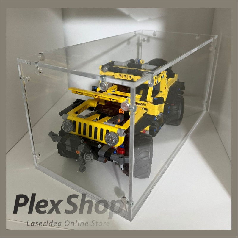Teca in plexiglass smontabile per lego e modellismo
