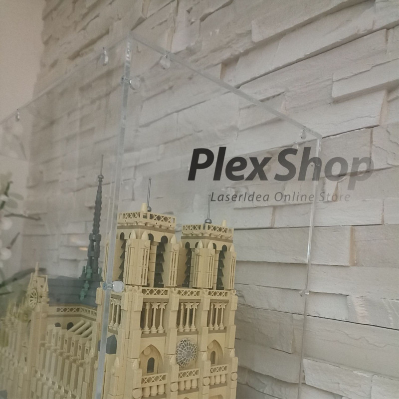 Teca in plexiglass smontabile per lego e modellismo