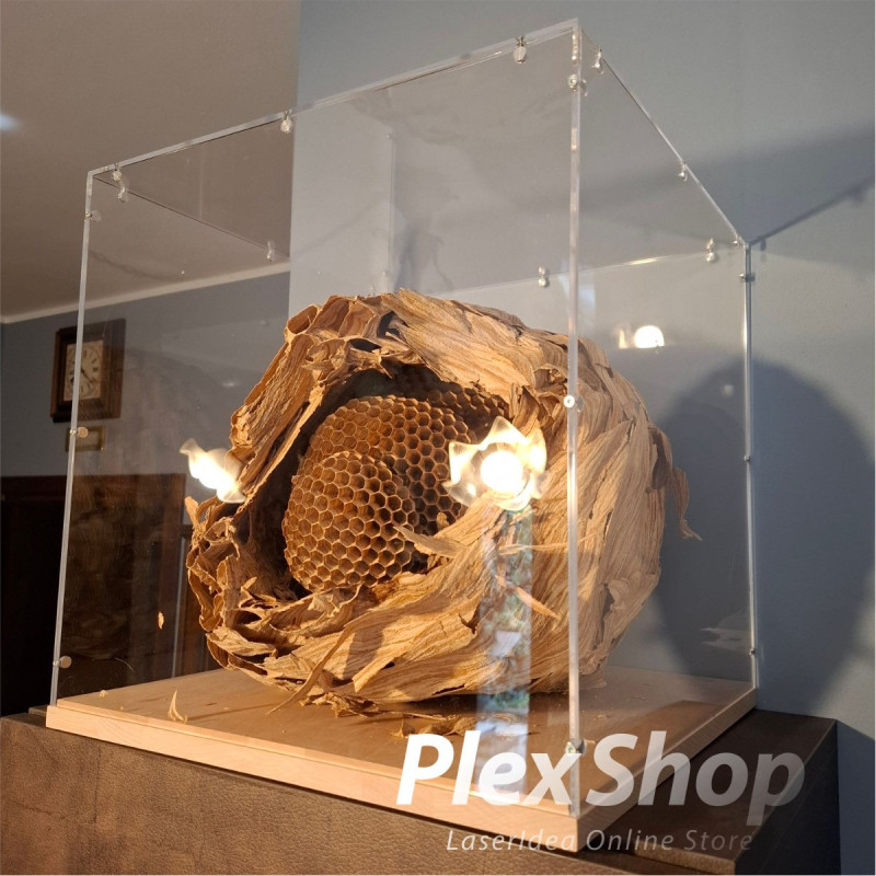 Teca in plexiglass smontabile per lego e modellismo